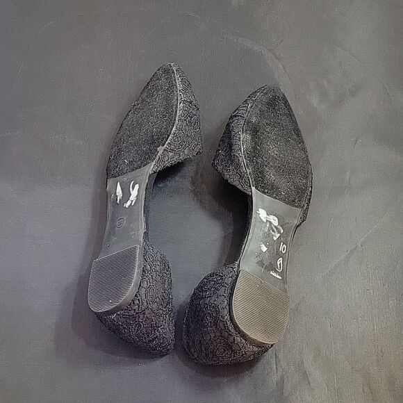 NICOLE LACE POINTED TOE D'ORSAY SLIP-ON WOMEN"S FLAT - Picture 12 of 12